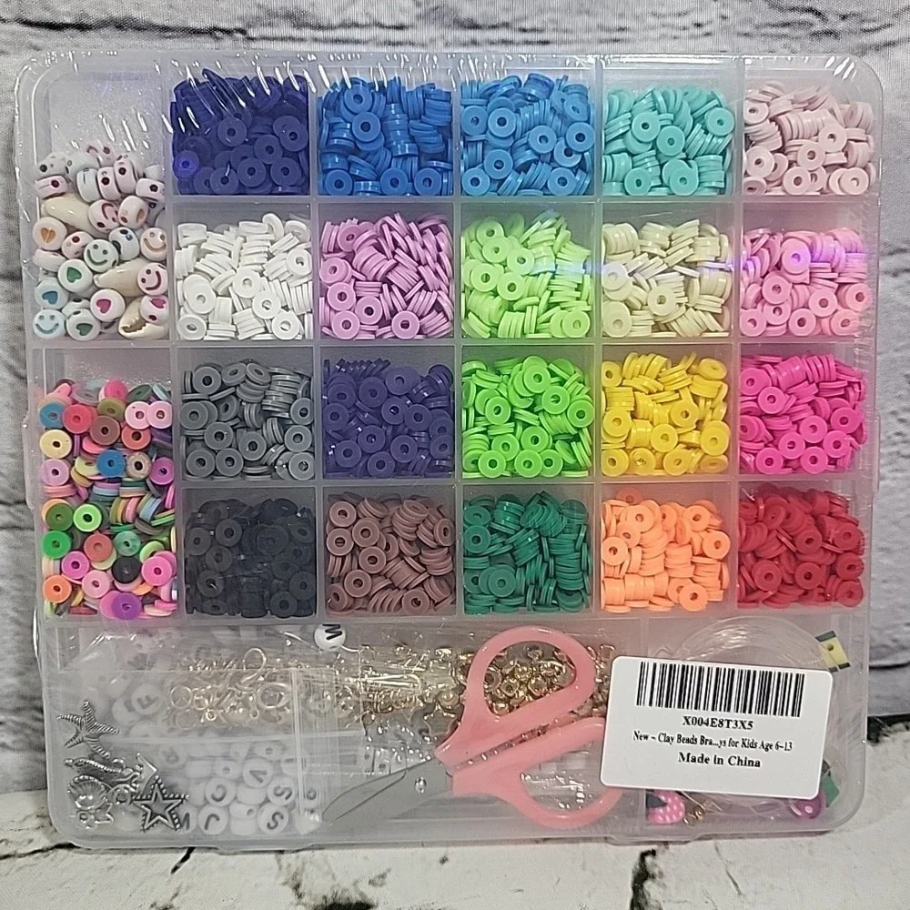Clay Beads Bracelet Jewelry Making Kits Lot‎ Of 2 Hobby Crafts New Sealed